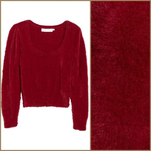 ASTR Fuzzy Crop Sweater - Picture 3 of 10